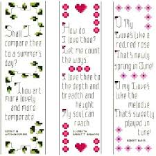 Romantic Bookmarks Set Of 3