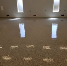 100 solids paint chip epoxy floor