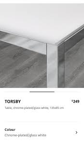 Free Ikea Dining Table Torby Glass