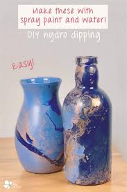 How To Hydro Dip Vases With Spray Paint