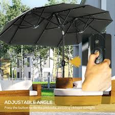 Outsunny Double Sided Patio Umbrella