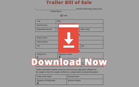 free texas trailer bill of