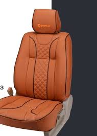 Dark Beige Designer Leather Car Seat