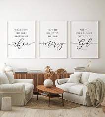 Micah 6 8 Kjv Verse Wall Art