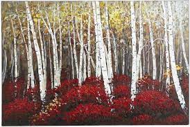 Pier 1 Imports Red Birch Trees Art