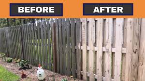 easy way to clean a fence soft wash