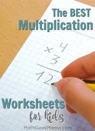 They help kids develop their thinking and creative skills, and they keep them organized. Free Multiplication Facts Worksheets For Kids Interactive Ideas Games