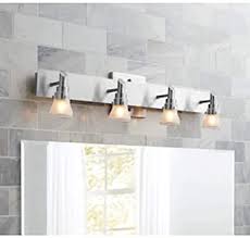 Portfolio 4 Light Brushed Nickel Standard Bathroom Vanity Light Vanity Lighting Fixtures Amazon Com