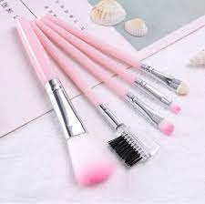 5pcs set makeup brush face pink brush