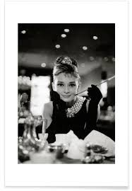 Audrey Hepburn In Breakfast At Tiffanys 1961 Poster