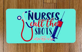 Nurses Call The Shots Wreath Sign