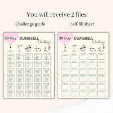 30 Day Dumbbell Challenge Dumbbell