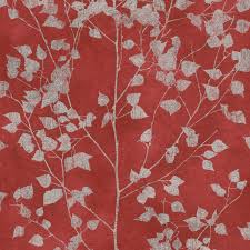 Check spelling or type a new query. Rasch Finca Shimmering Leaves Russett Red Silver Metallic Wallpaper 416640