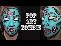pop art pin up zombie makeup tutorial
