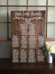 Rustic Wedding Seating Plan Wood Sign Your Seat Awaits Www