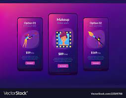 professional makeup app interface
