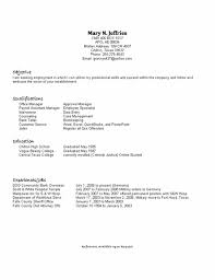 Resume Templates For Highschool Students With Little Experience High