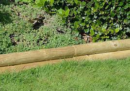 Log Lawn Edging Garden Boarders For