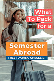what to pack for a semester abroad