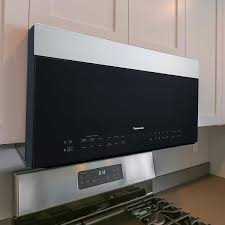 Are you a panasonic microwave oven expert? Panasonic 1 9cuft Over The Range Microwave With Sensor Cooking In Smoked Glass Stainless Steel
