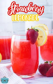 homemade strawberry lemonade the
