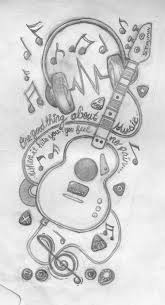 Musical Tattoos Pencil Art Drawings Music Drawings