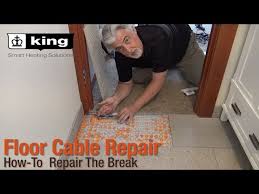 how to repair a floor heating cable