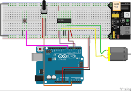 arduino ide l293d with dc motor