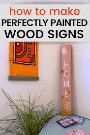 how to stencil onto wood with perfect