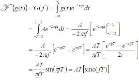 Fourier Transform Of The Box Function