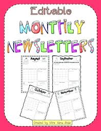 Elementary Classroom Newsletter Template Open House Templates For