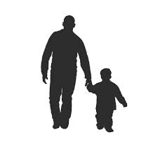 Father Son Silhouette Dad Daddy Fathers Day Embroidery