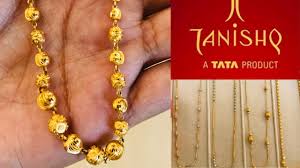 tanishq light weight stylish gold chain