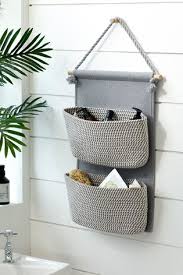 woven hanging storage baskets from