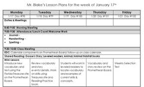 Elementary Grades Lesson Plan Template With Work Stations By John Blake