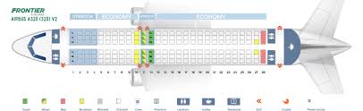Seat Map Airbus A320 200 Frontier Airlines Best Seats In