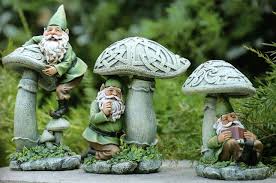 Celtic Garden Mushroom Gnomes 3 Designs