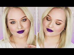 purple lips makeup tutorial you