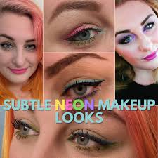 5 trendy and subtle neon makeup looks