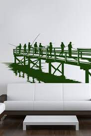 Wall Decals Fishing From The Dock