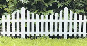 White Picket Fence Wood Effect Plastic