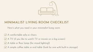 minimalist apartment checklist a