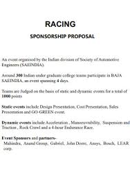 21 sle racing sponsorship proposal