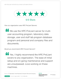 Hpe Proliant Servers Collection Of Proof Points Hewlett