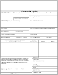 Printable Commercial Invoice Fedex Download Them Or Print