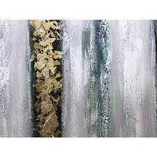 Oil Paintings Big Silver Sparkle Wall