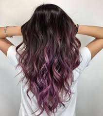 The dark brown roots fade into the hot. 30 Gorgeous Purple Ombre Hair Color Ideas Proving Easy Beauty Ideas On Latest Fashion Trend