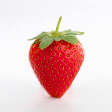 single strawberry fruit photography