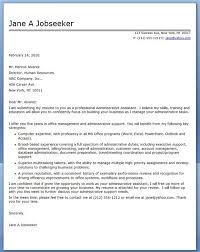 Trend Good Cover Letter Examples For Administrative Assistant        Allstar Construction