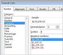 format numbers as currency microsoft